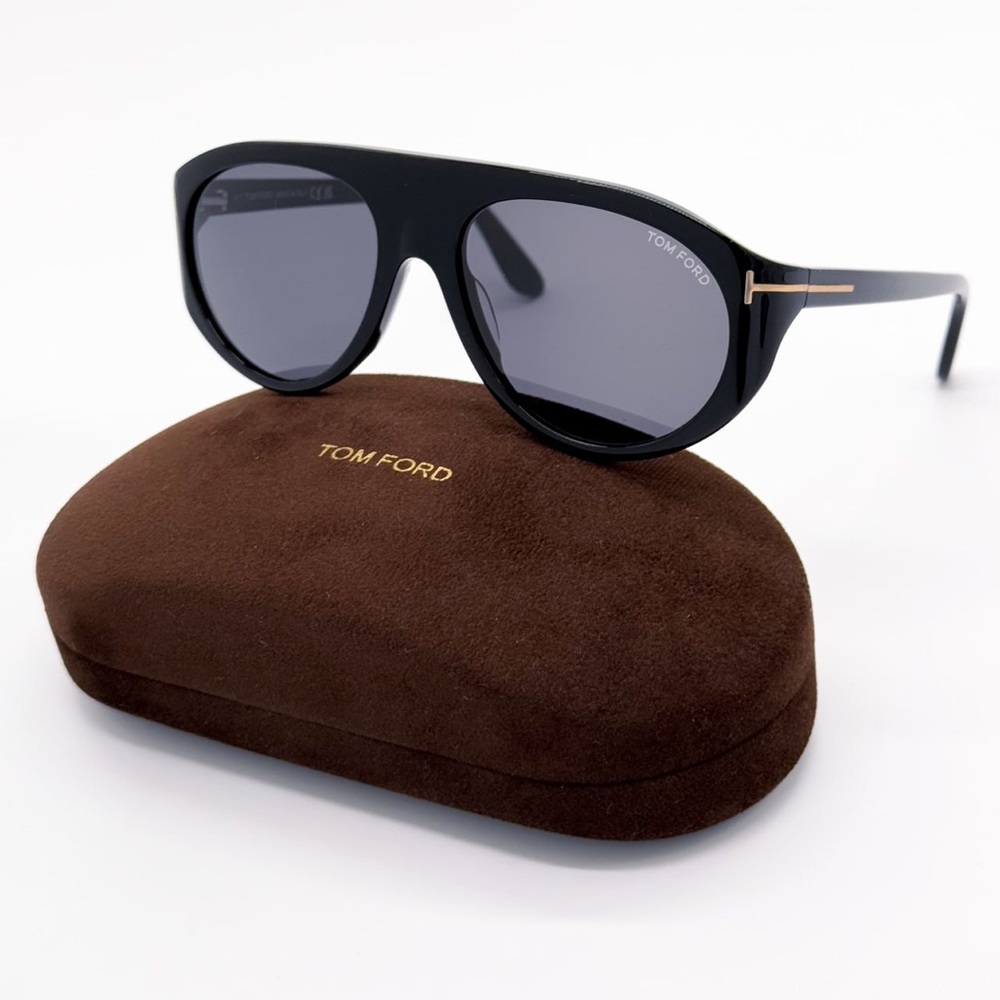 NEW TOM FORD TF1001 01A BLACK UNISEX SUNGLASSES REX-02 FT1001/S TOM FORD EYEWEAR - Picture 2 of 9